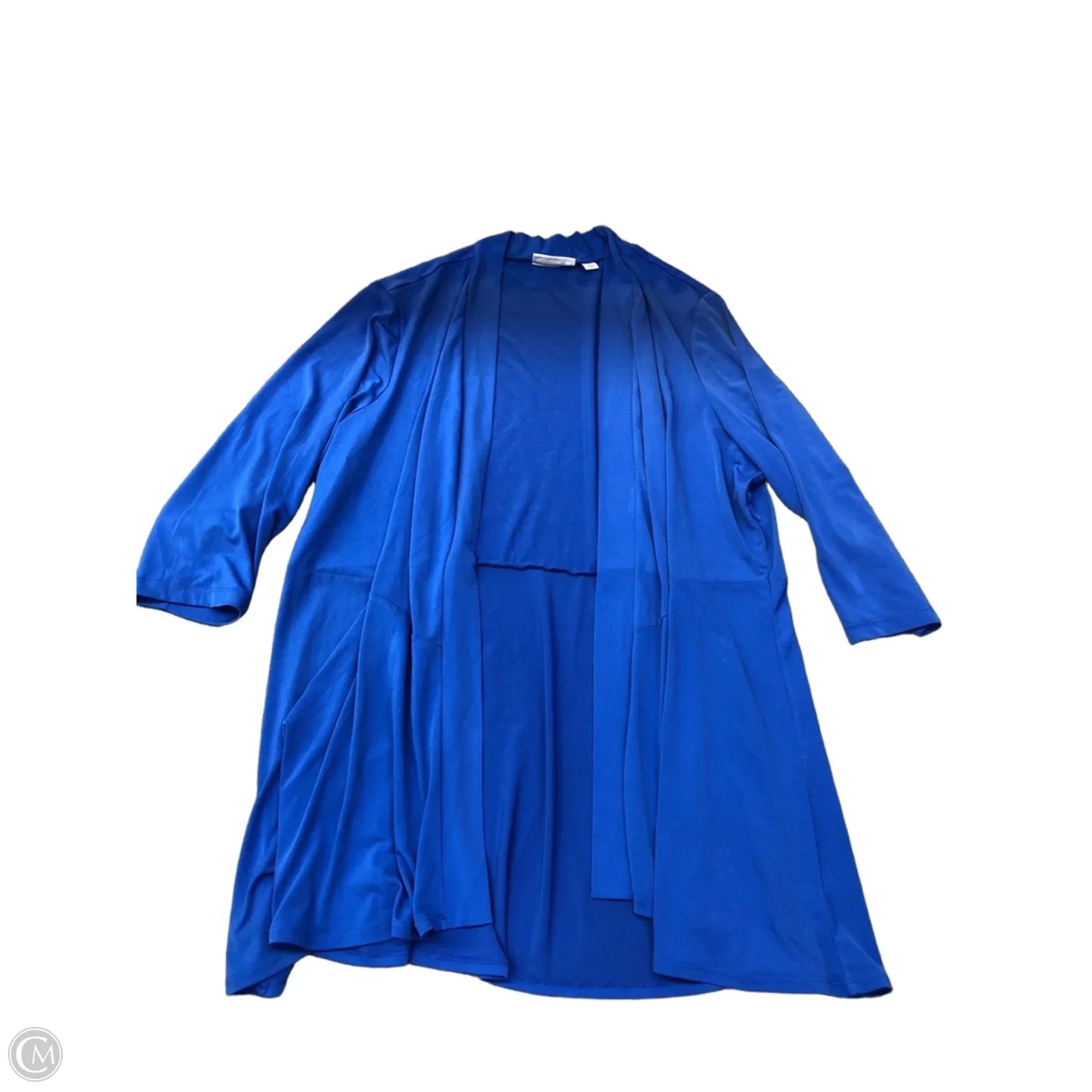 Cardigan By Susan Graver In Blue, Size: 1x