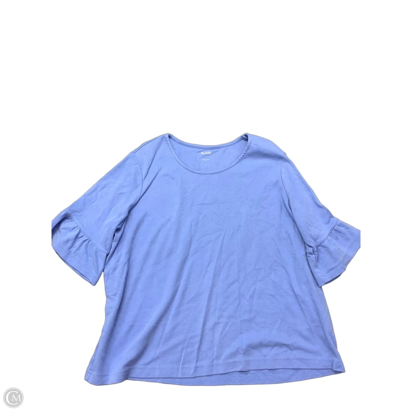 Top Short Sleeve By Blair In Blue, Size: Xl