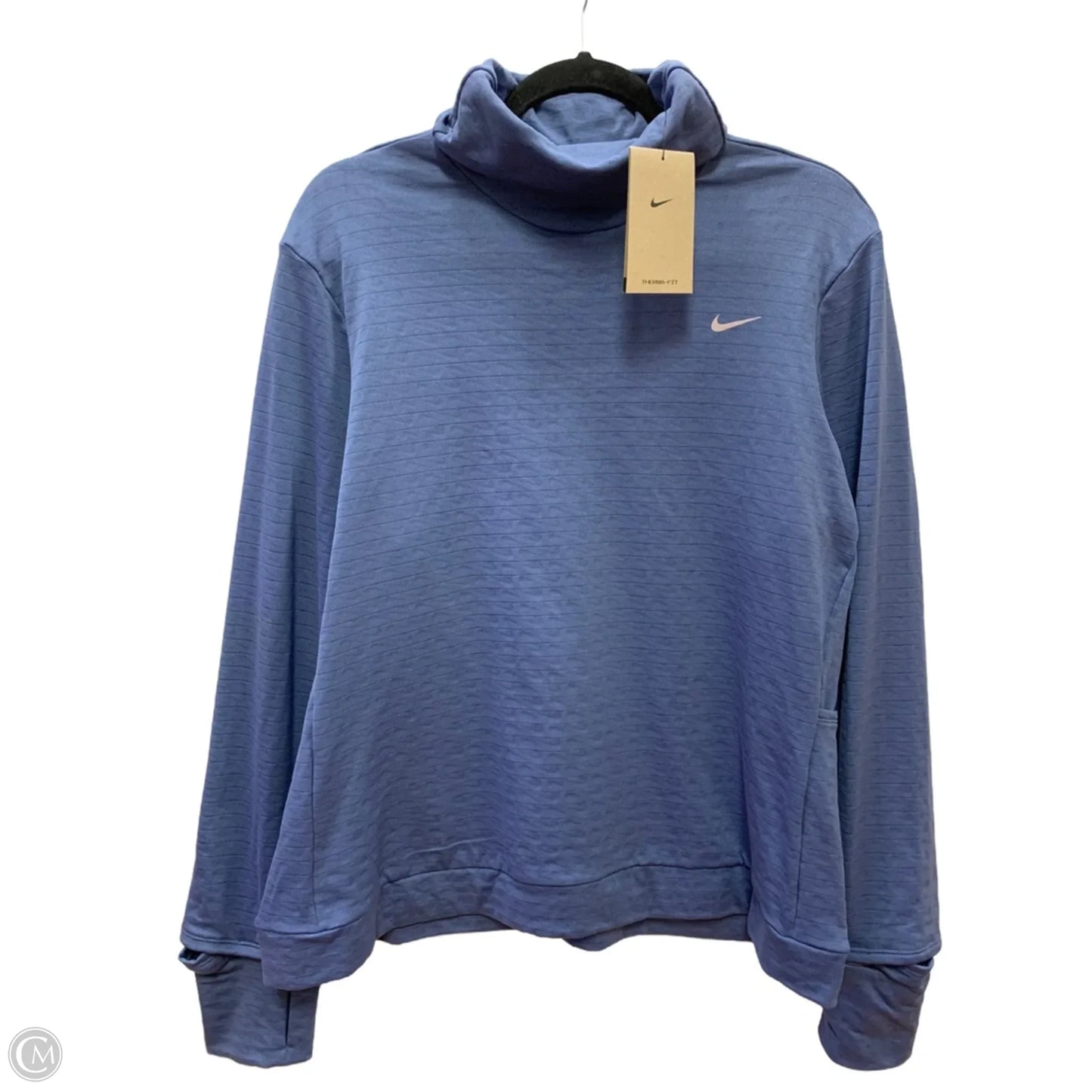 Sweatshirt Collar By Nike In Blue, Size: Xl