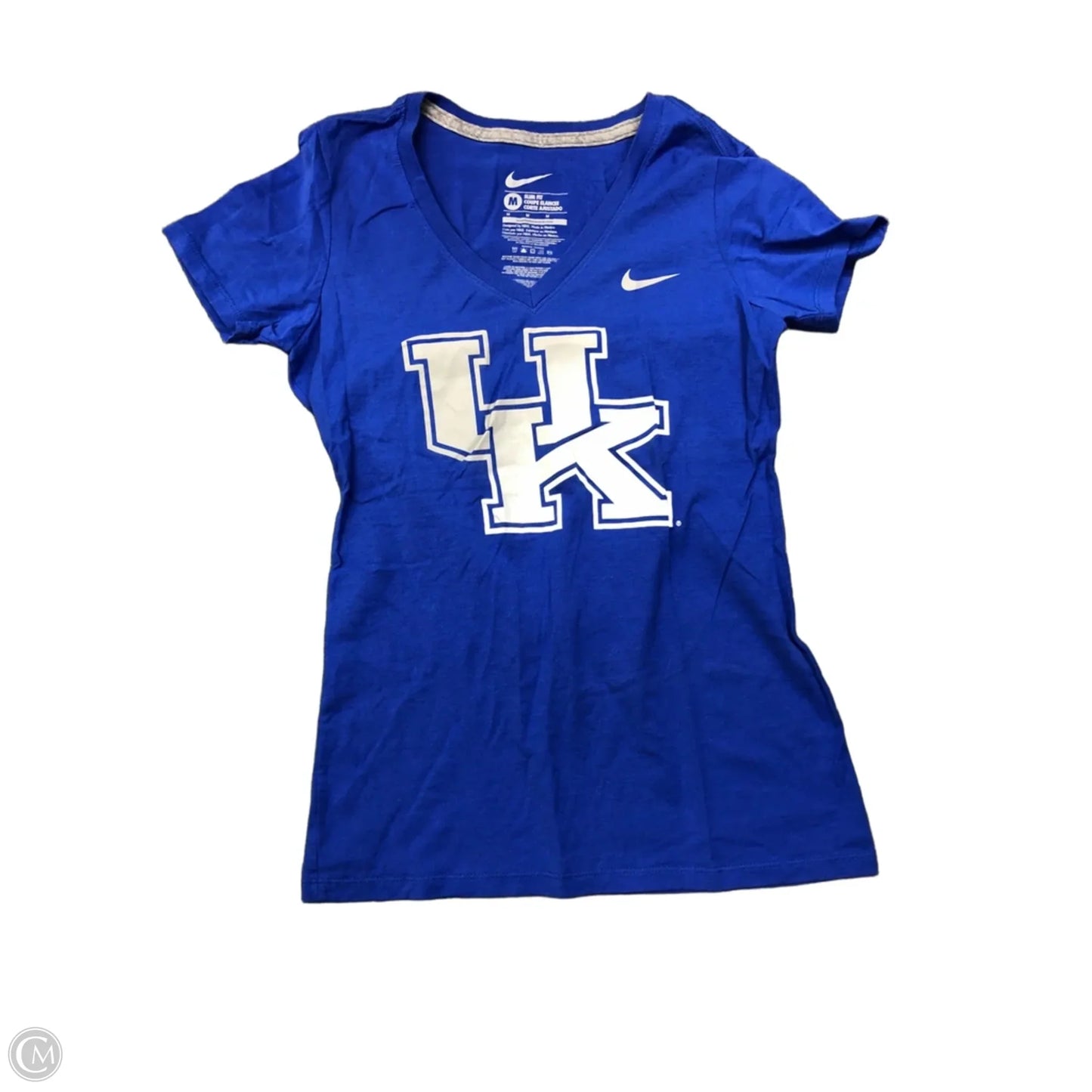 Top Short Sleeve By Nike In Blue, Size: M