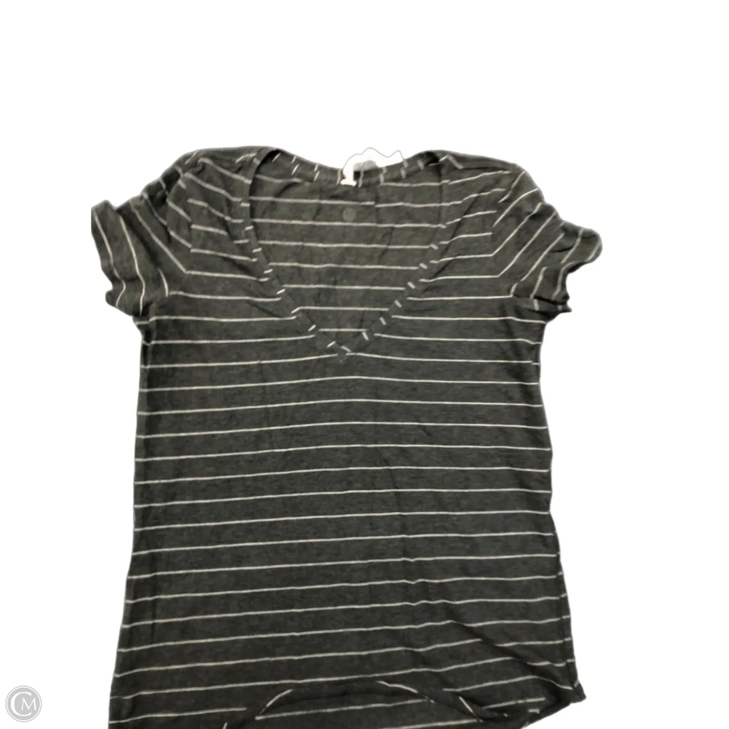 Top Short Sleeve By Lululemon In Grey, Size: 4