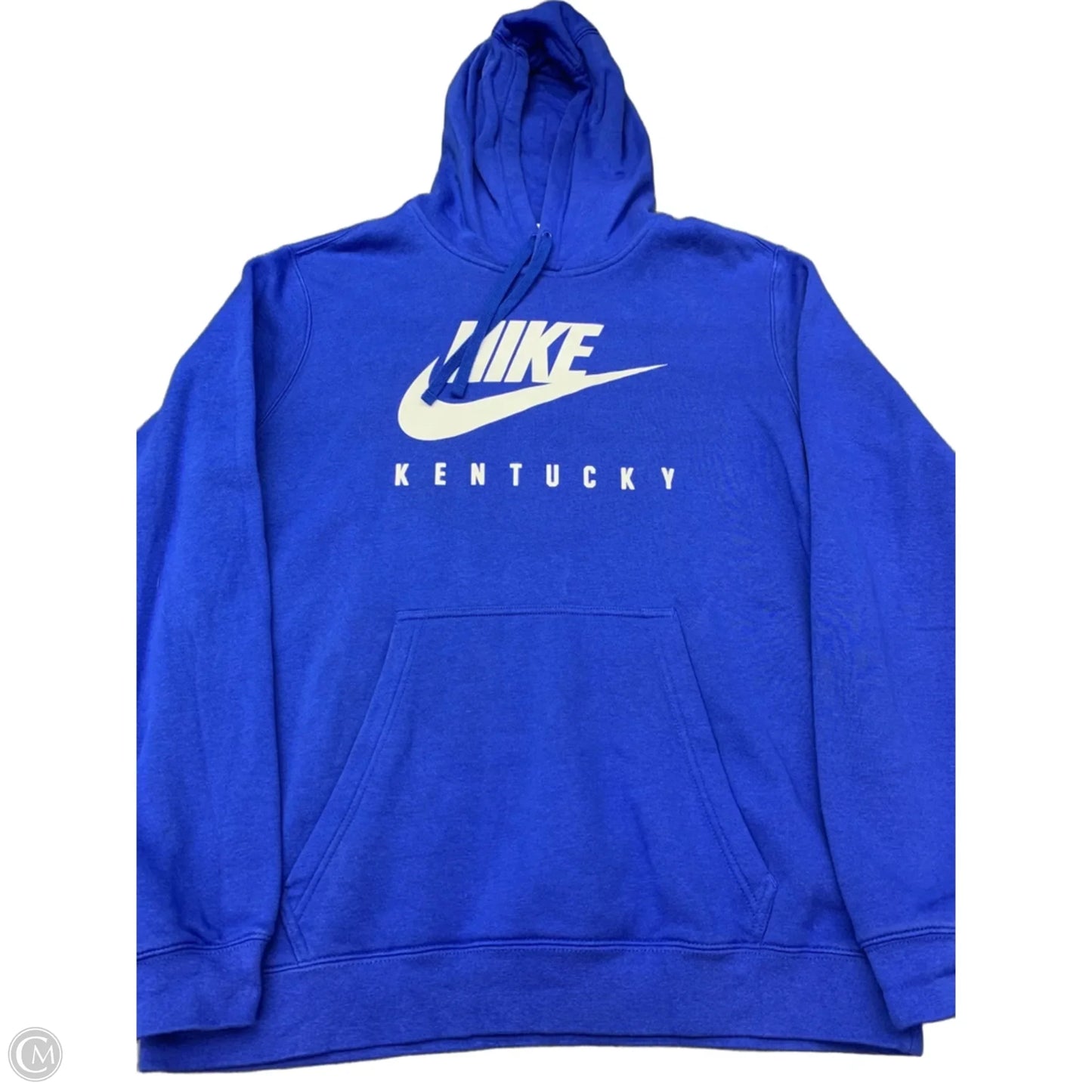 Sweatshirt Hoodie By Nike In Blue, Size: L