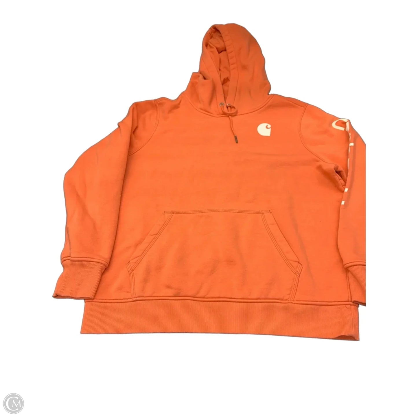 Sweatshirt Hoodie By Carhartt In Coral, Size: Xl