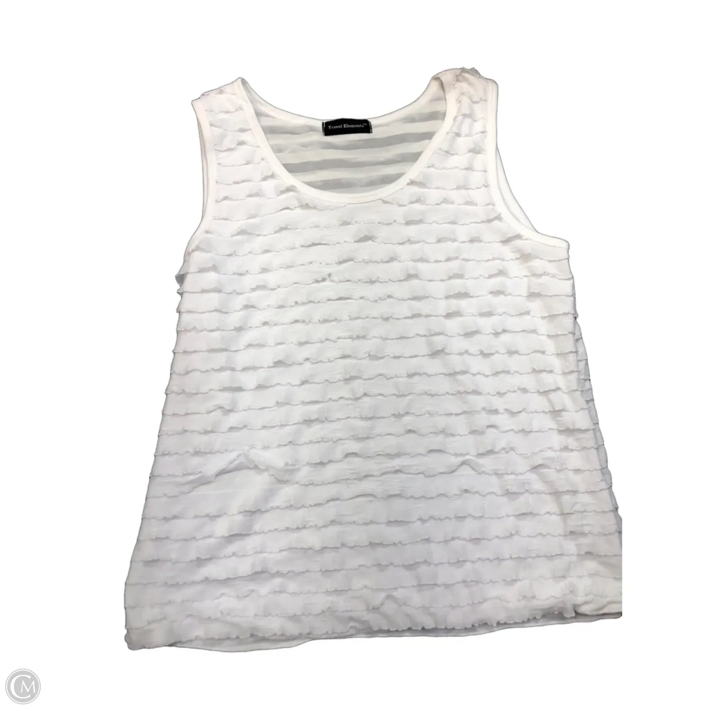 Tank Top By Travel Elements In White, Size: L
