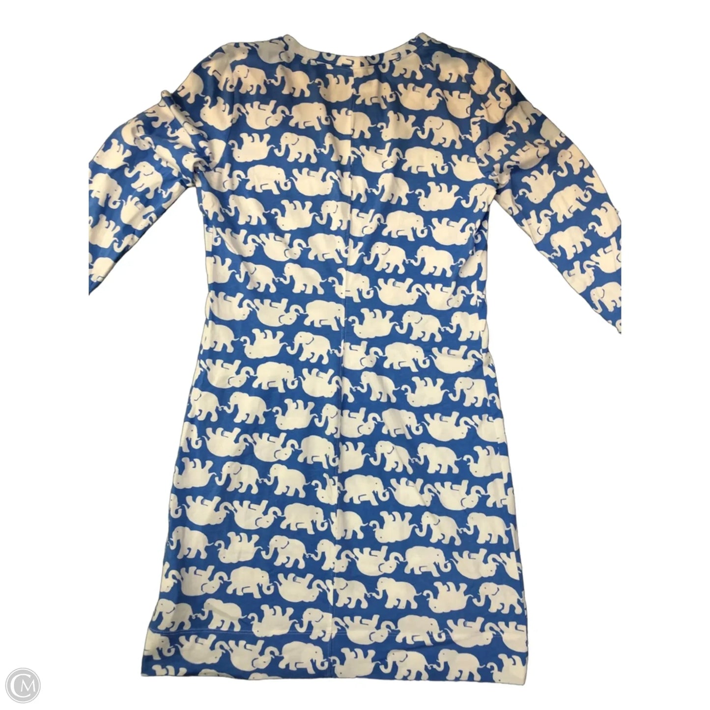 Dress Designer By Lilly Pulitzer In Blue & White, Size: M