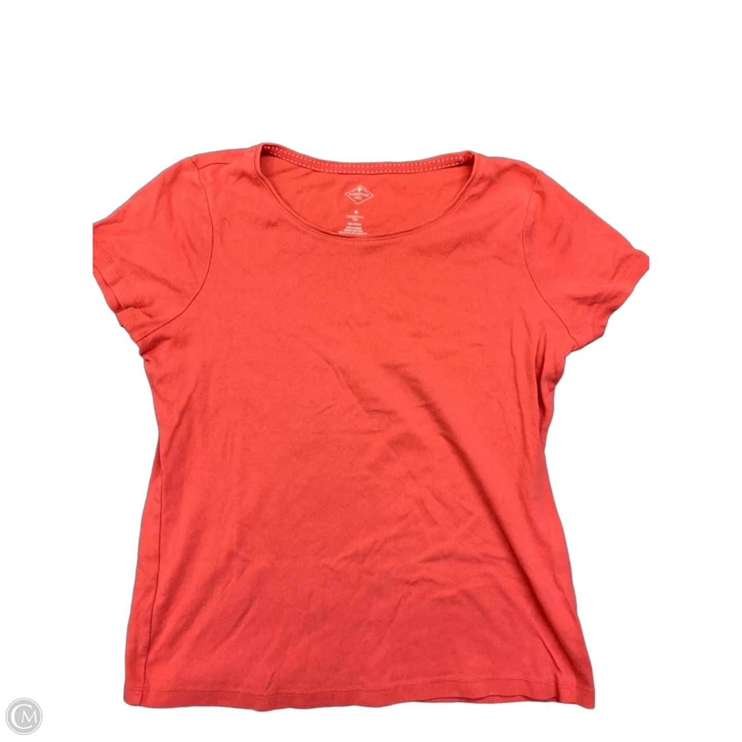 Top Short Sleeve Basic By St Johns Bay In Pink, Size: M