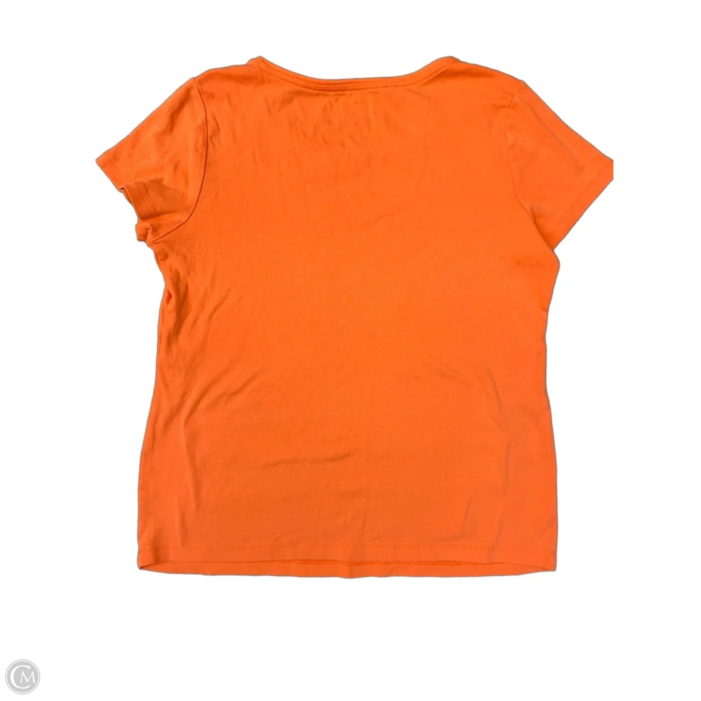 Top Short Sleeve Basic By St Johns Bay In Orange, Size: M