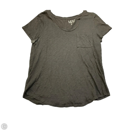 Top Short Sleeve Basic By Loft In Black, Size: M