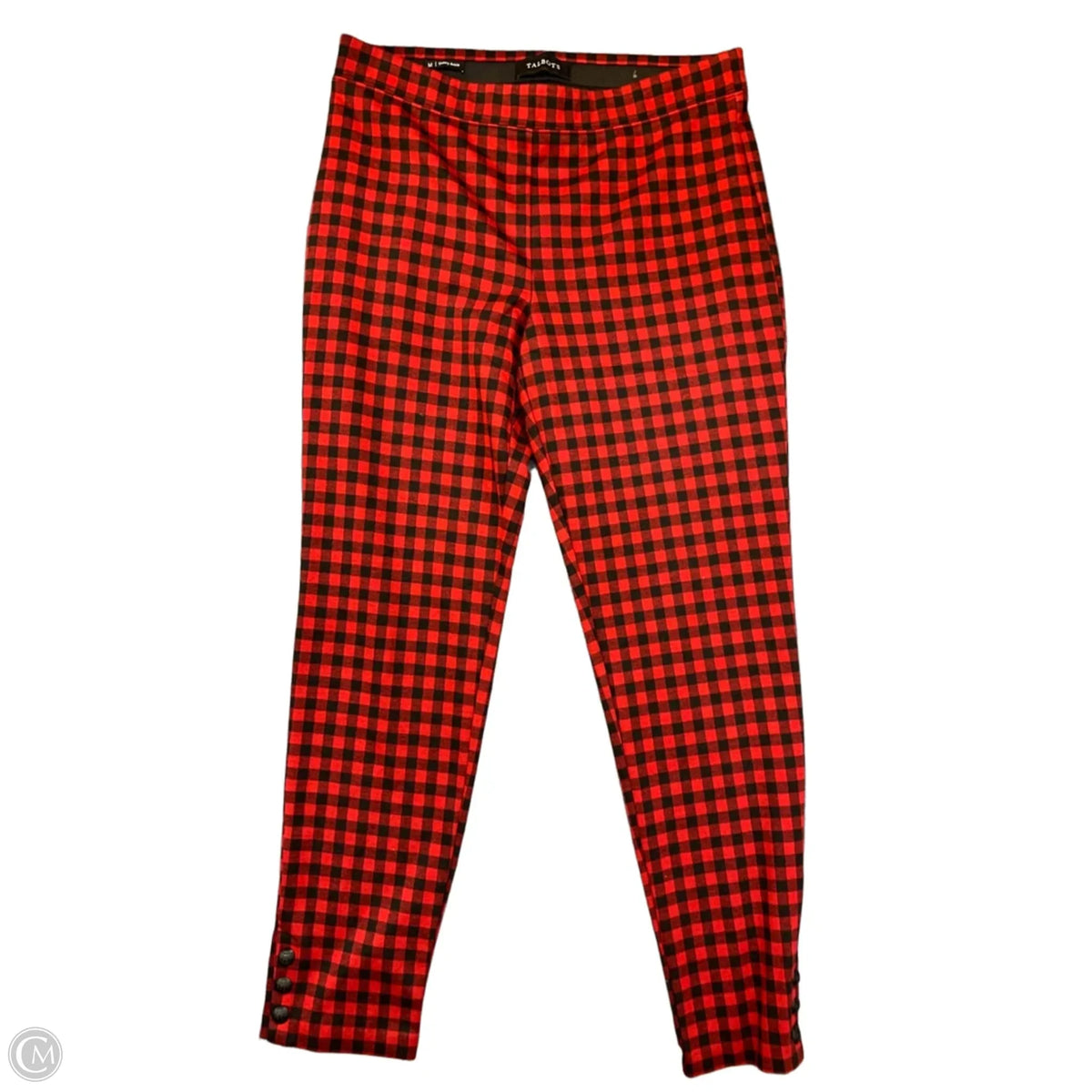 Pants Cropped By Talbots In Black & Red, Size: M