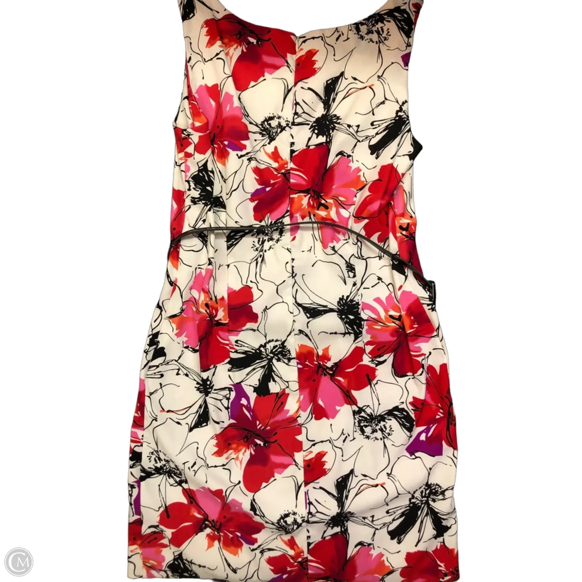 Dress Work By Perceptions In Pink & White, Size: 12