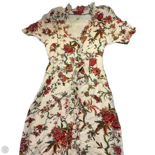 Dress Casual Maxi By Pilcro In Cream & Red, Size: 6