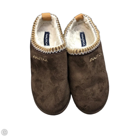 Shoes Flats By Nautica In Brown & Cream, Size: 7