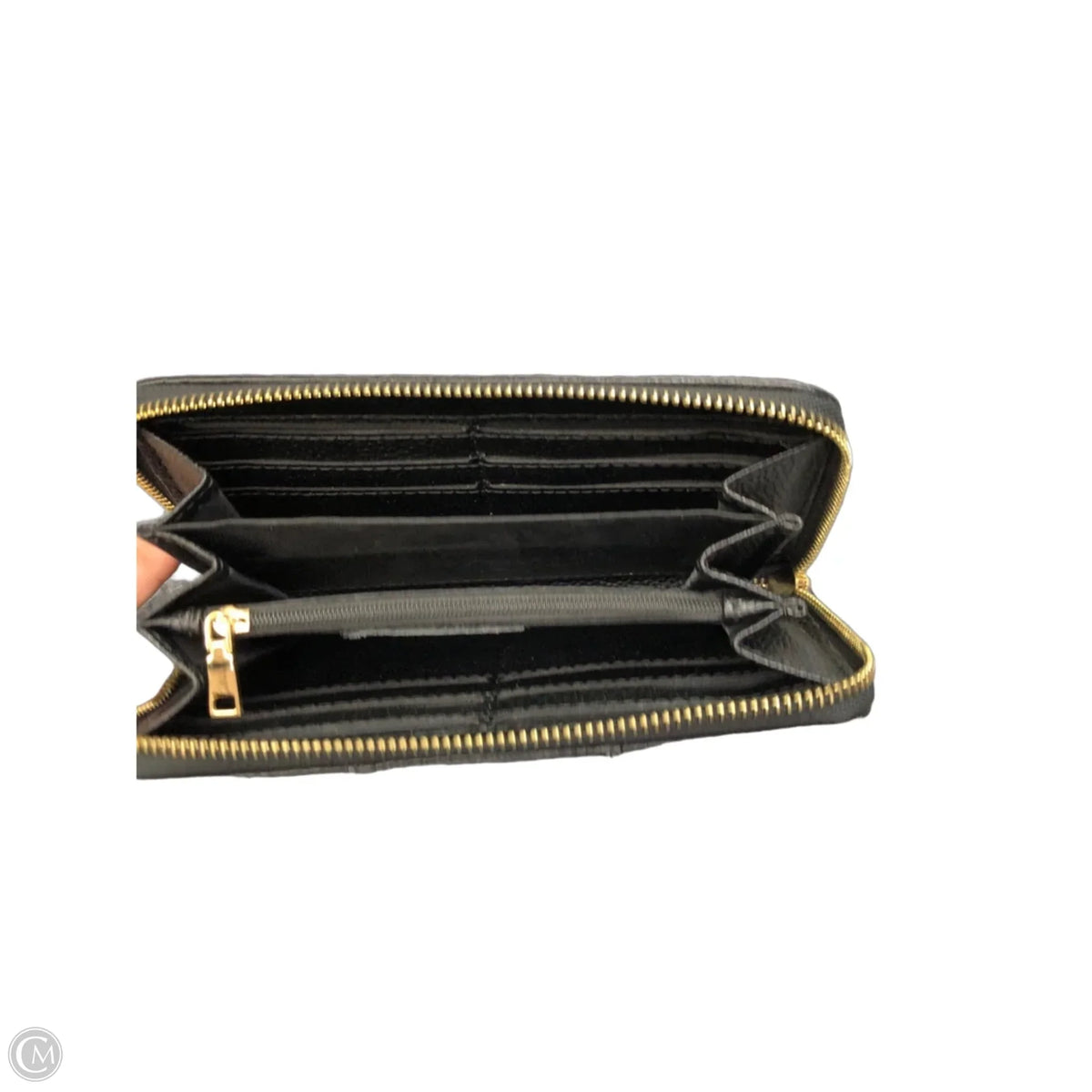 Wallet Leather By Pom Pom London, Size: Medium