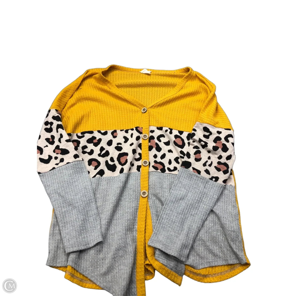 Top Long Sleeve By Bibi In Yellow, Size: M