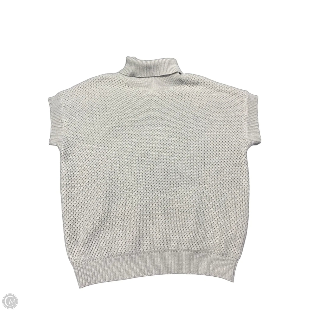 Sweater Short Sleeve By Shein In Grey, Size: S