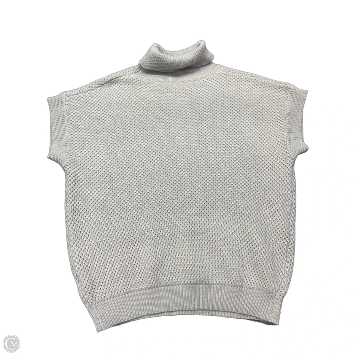Sweater Short Sleeve By Shein In Grey, Size: S