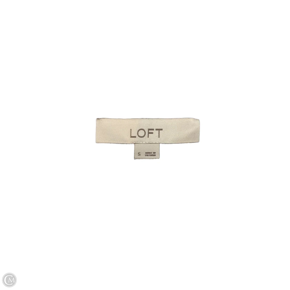 Sweater By Loft In Tan & White, Size: S