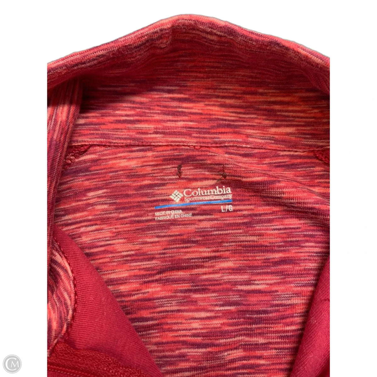 Sweatshirt Collar By Columbia In Maroon, Size: L