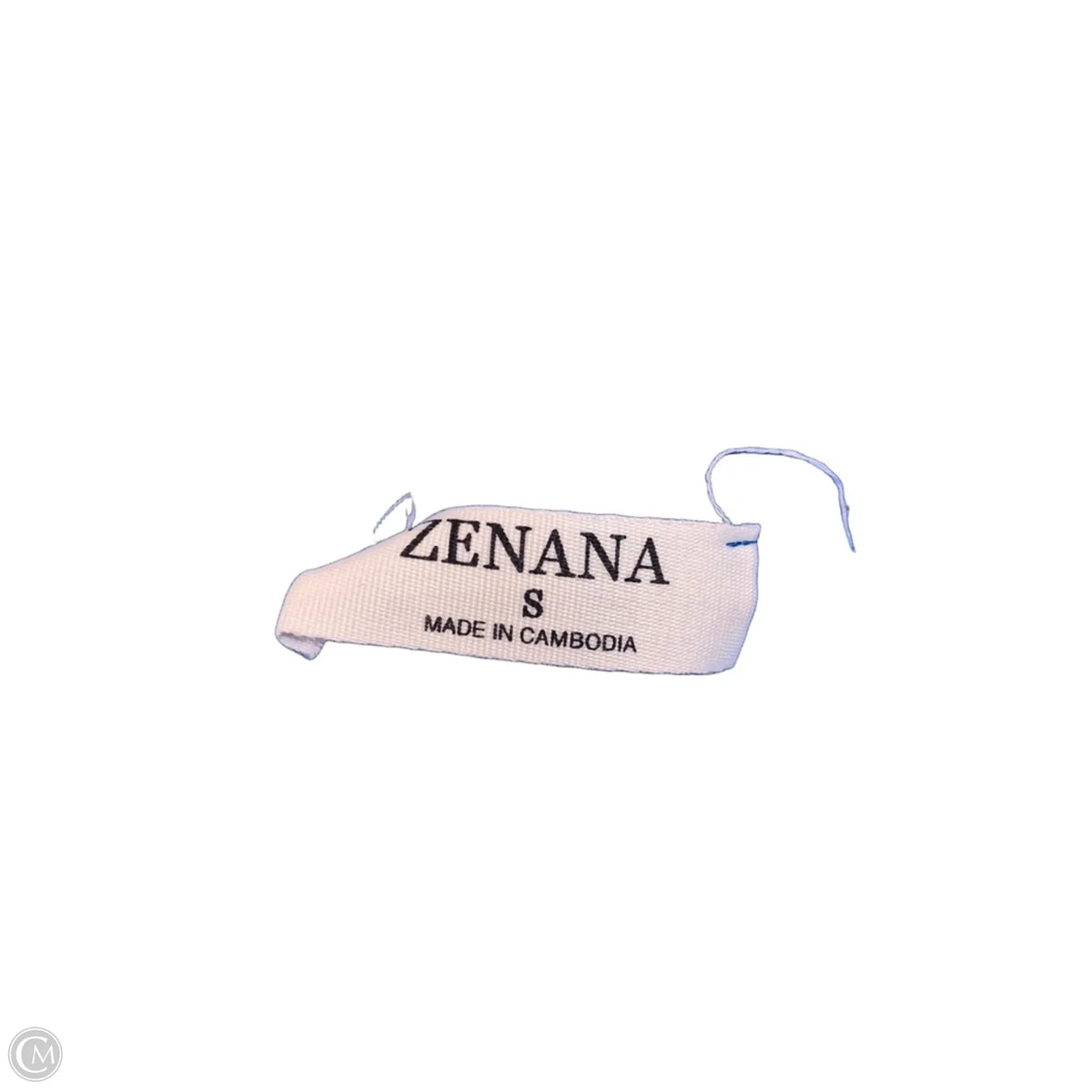 Top Long Sleeve Basic By Zenana In Blue, Size: S