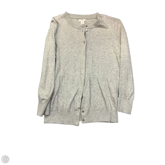 Sweater Cardigan By J. Crew In Grey, Size: M