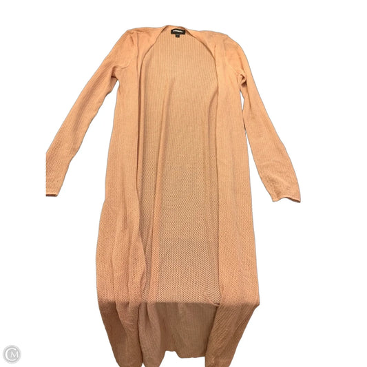 Sweater Cardigan By Express In Peach, Size: M
