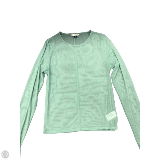 Top Long Sleeve By American Eagle In Green, Size: L