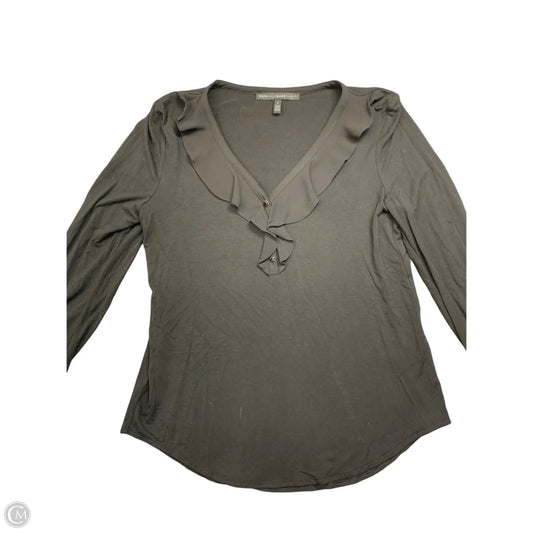 Blouse Long Sleeve By White House Black Market In Black, Size: S
