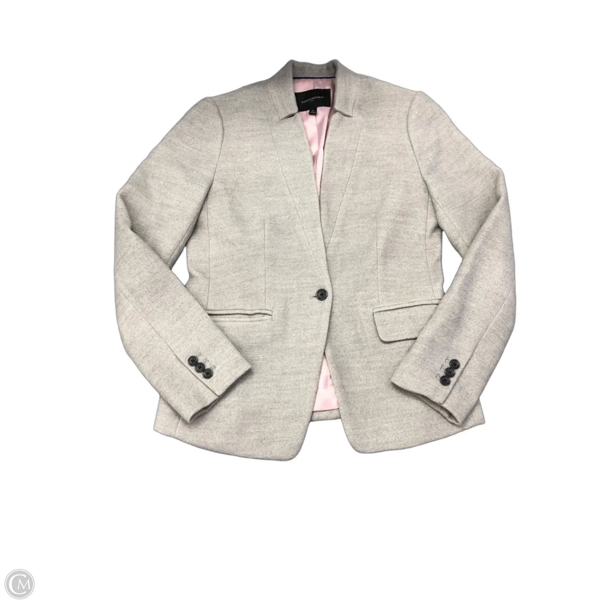 Blazer By Banana Republic In Grey, Size: 6