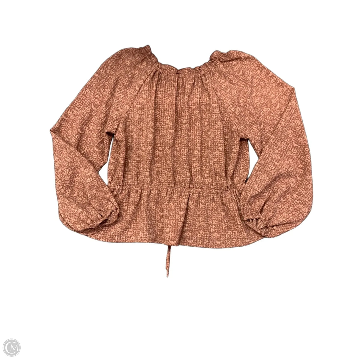 Blouse Long Sleeve By Universal Thread In Maroon, Size: M