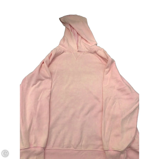 Sweatshirt Hoodie By Danskin In Pink & Yellow, Size: L