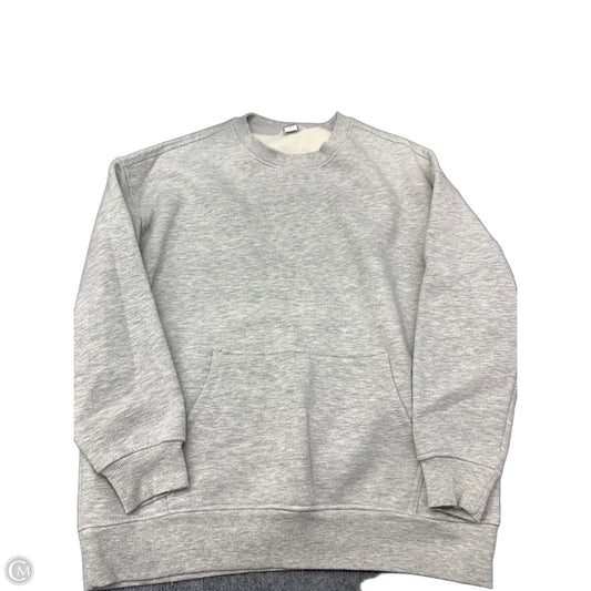 Sweatshirt Crewneck By Danskin In Grey, Size: L
