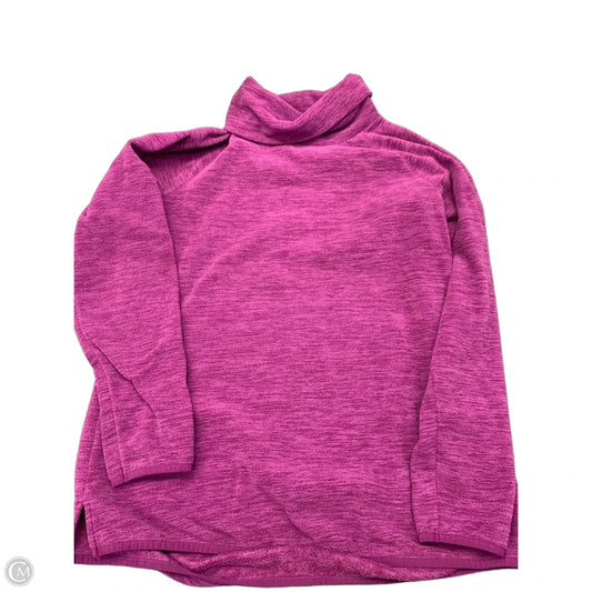 Sweatshirt Collar By Tek Gear In Purple, Size: L
