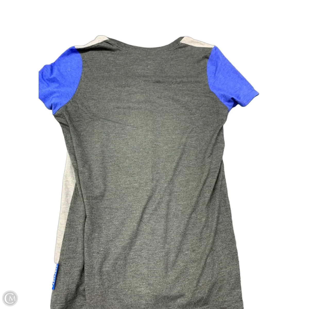 Top Short Sleeve Basic By Nike Apparel In Blue & Grey, Size: L