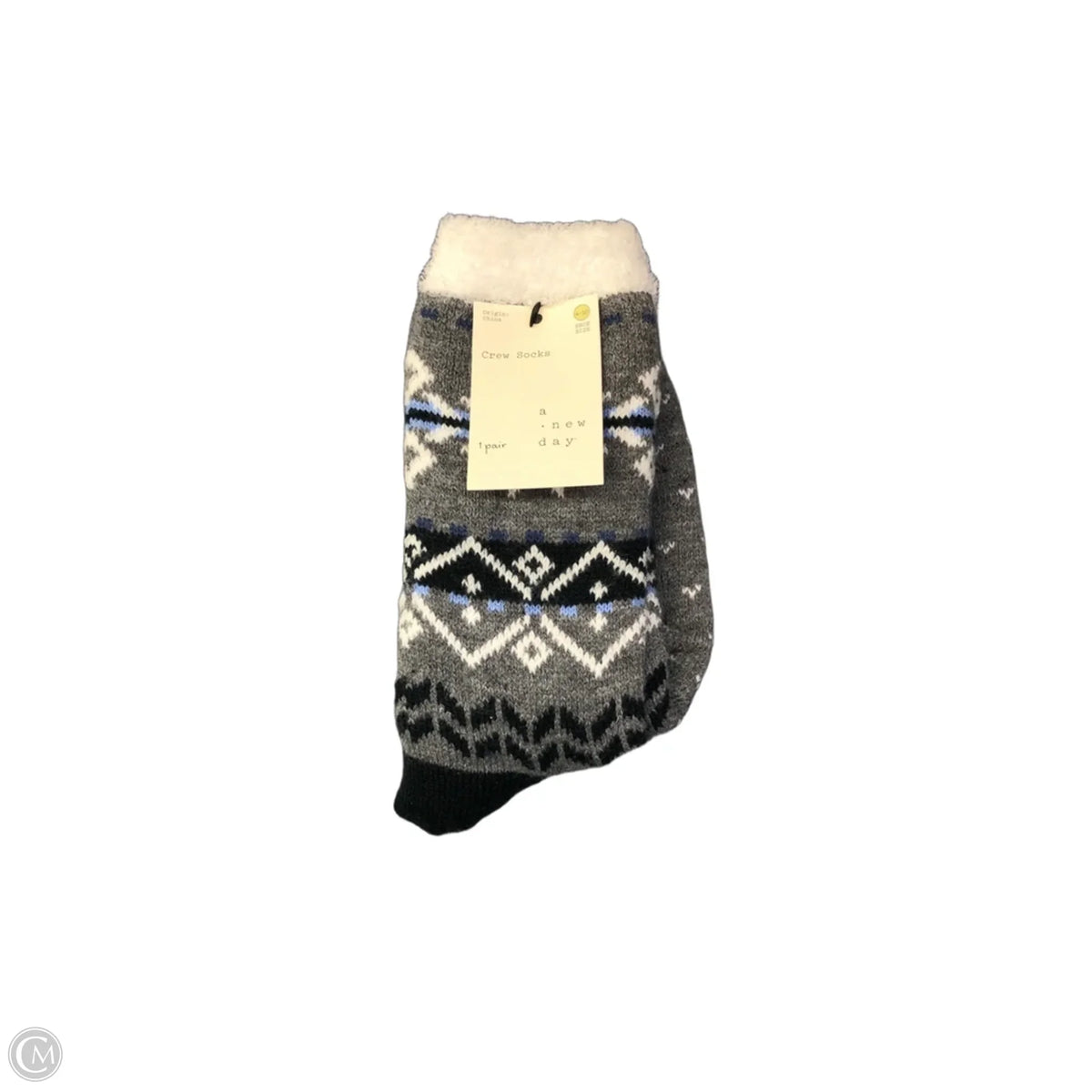 Socks By A New Day In Grey, Size: Osfm