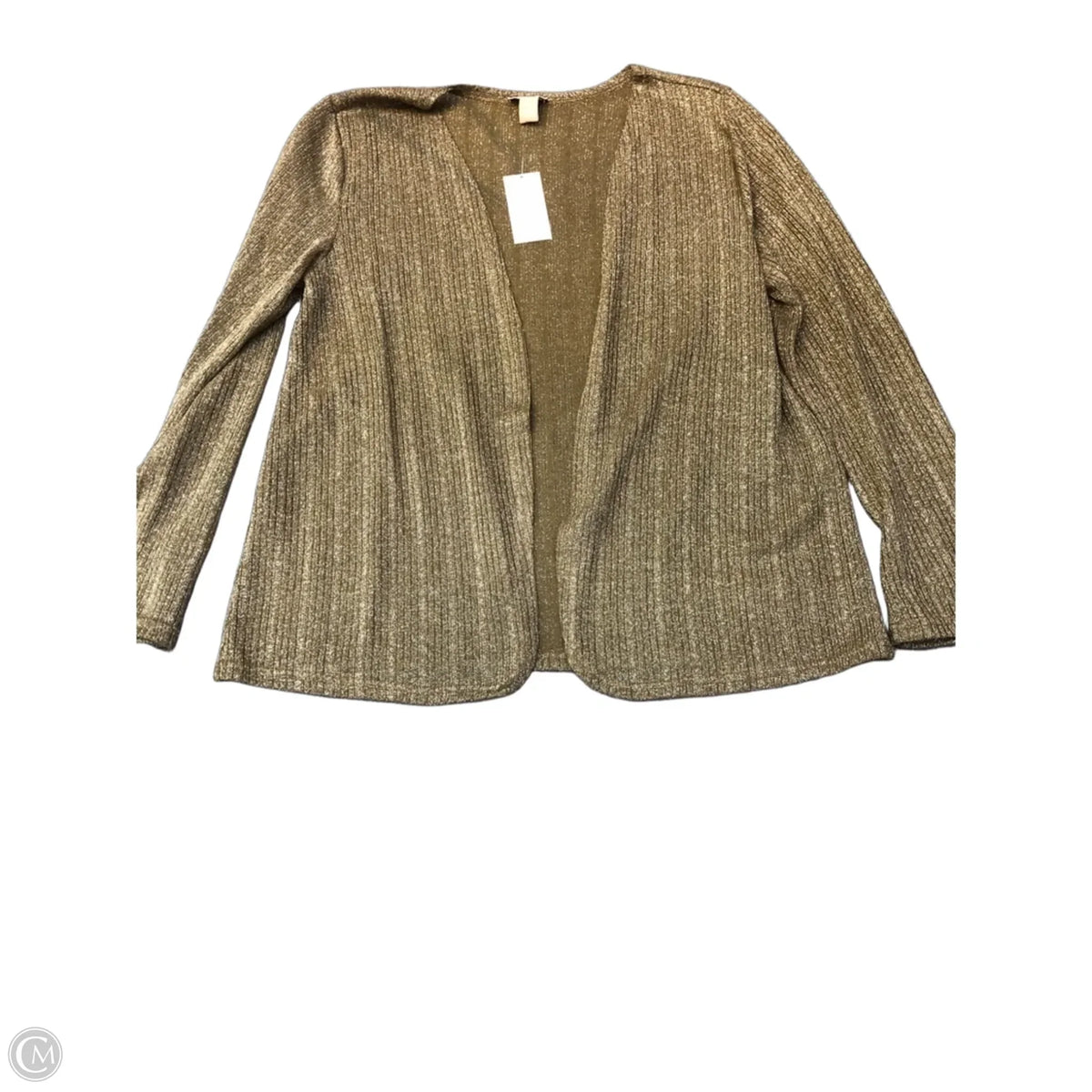 Cardigan By Chicos In Gold, Size: 12