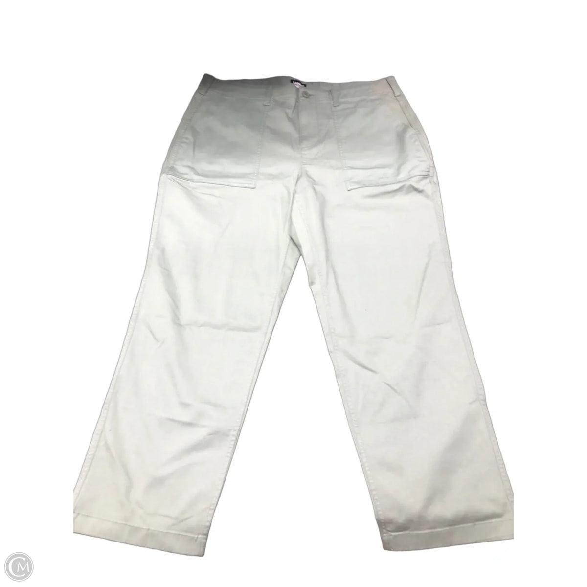 Pants Cropped By Lands End In Green, Size: 18