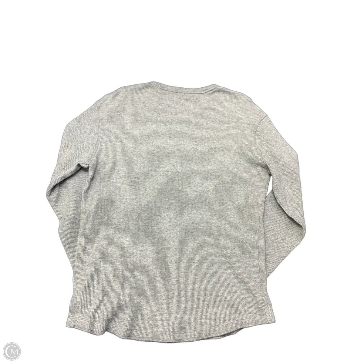 Top Long Sleeve Basic By Gap In Grey, Size: M