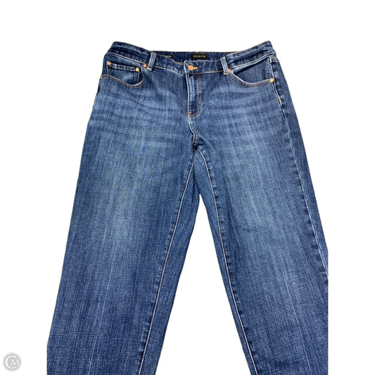 Jeans Straight By Talbots In Blue Denim, Size: 12p