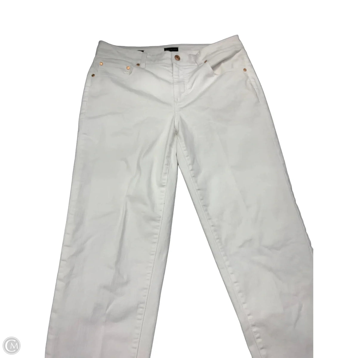 Jeans Straight By Talbots In White, Size: 8