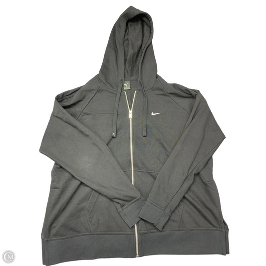 Athletic Jacket By Nike Apparel In Black, Size: Xl