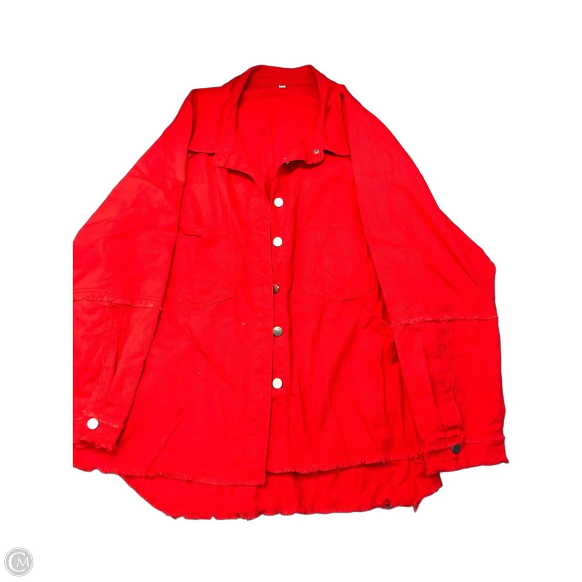 Jacket Denim By Shein In Red, Size: 4x