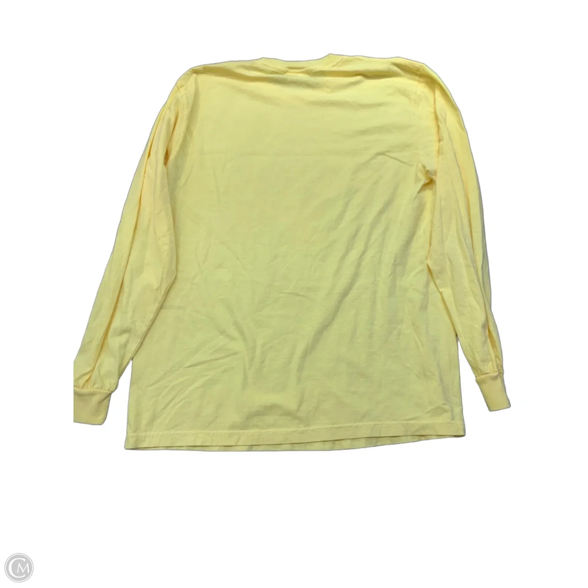 Top Long Sleeve Basic By Comfort Colors In Yellow, Size: L