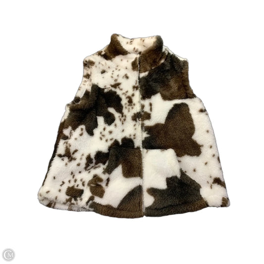 Vest Faux Fur & Sherpa By Shein In Animal Print, Size: L