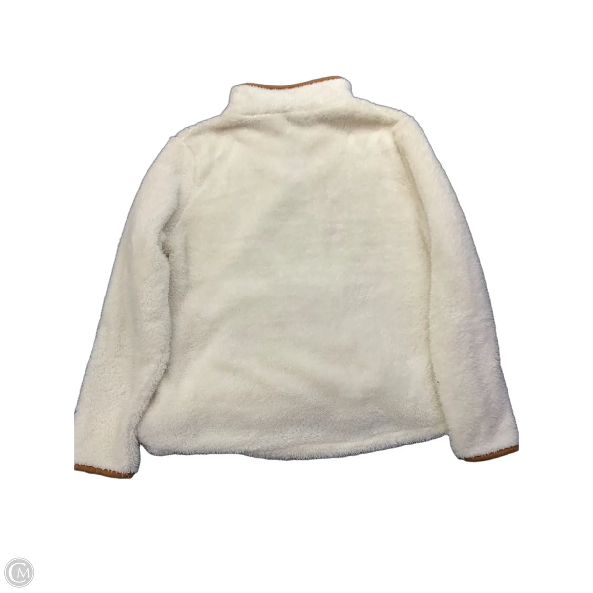 Sweatshirt Collar By Clothes Mentor In Cream, Size: L