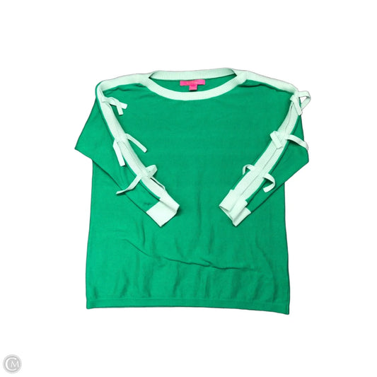 Top Long Sleeve Designer By Lilly Pulitzer In Green, Size: S