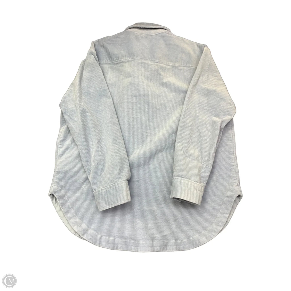 Jacket Shirt By Gap In Blue, Size: M