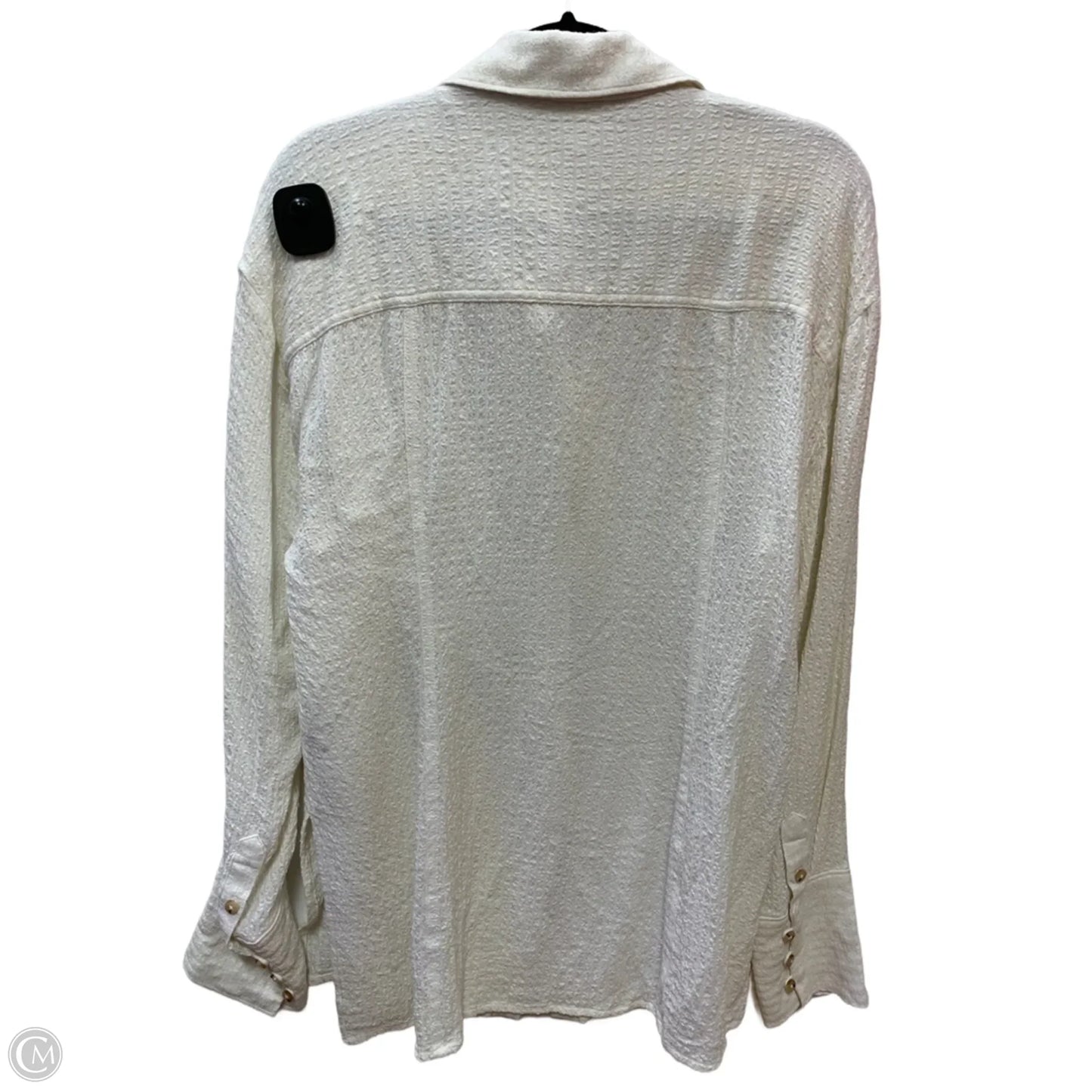 Top Long Sleeve By Pilcro In Cream, Size: L