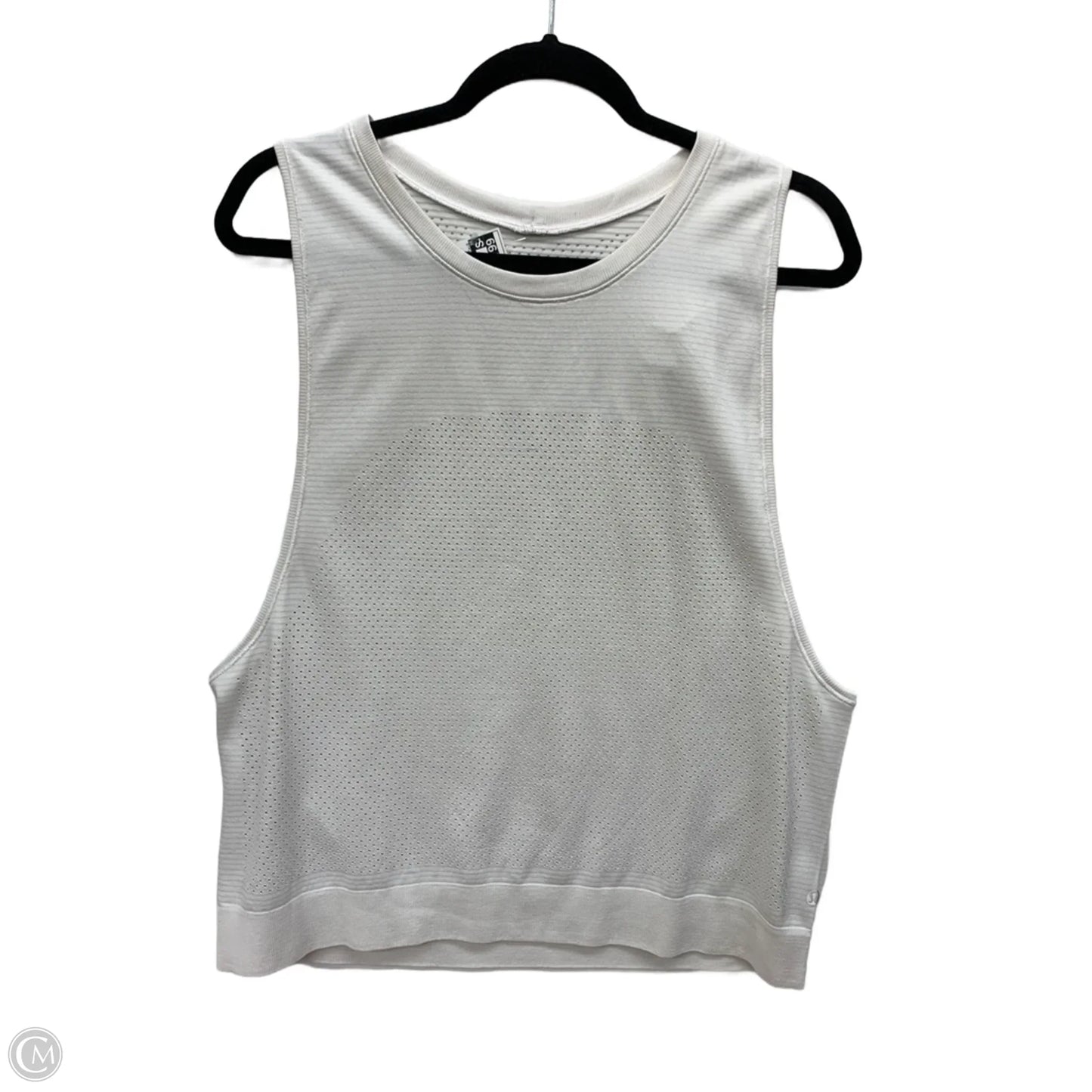 Athletic Tank Top By Lululemon In White, Size: L