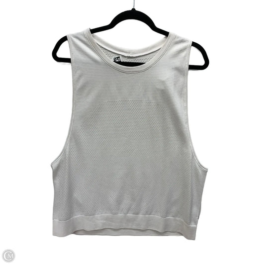 Athletic Tank Top By Lululemon In White, Size: L