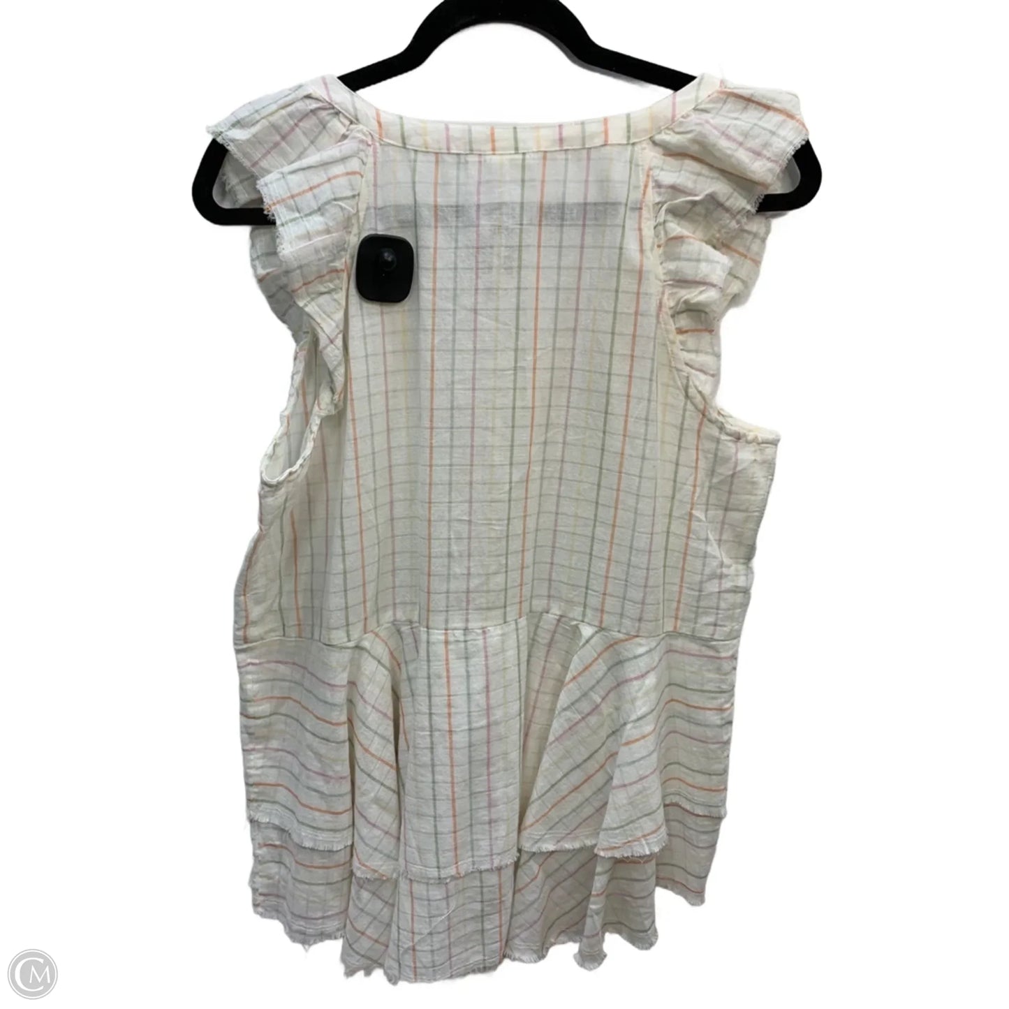 Top Short Sleeve By True Craft In Cream, Size: Xl
